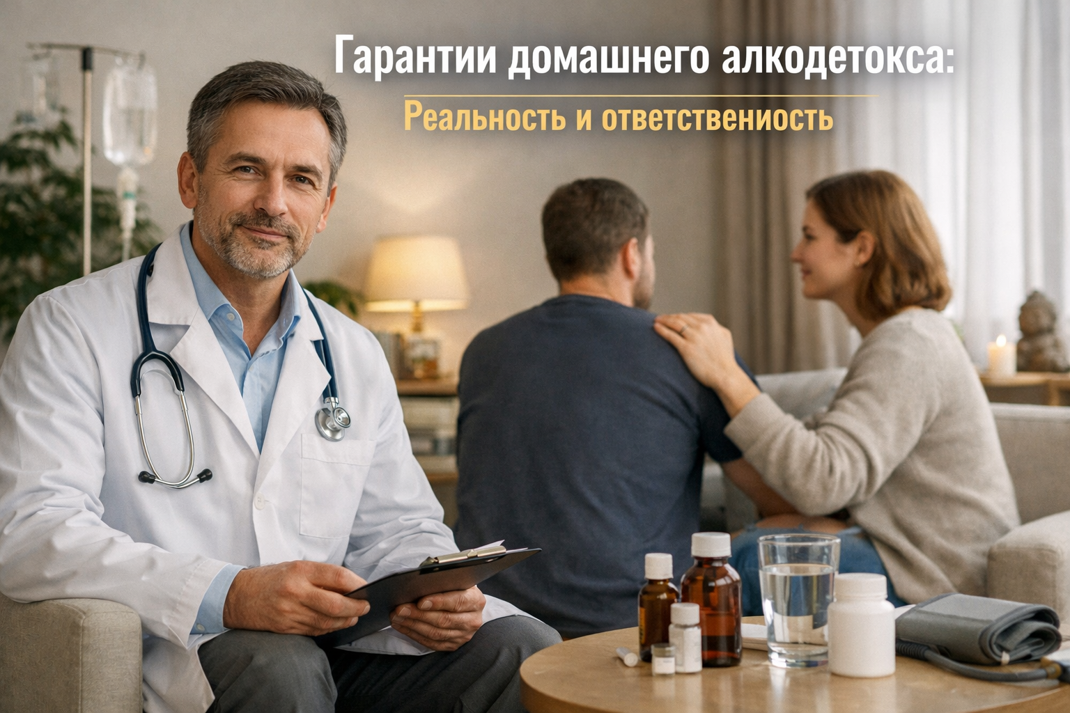 Гарантии при выводе из запоя на дому: реальность и ответственность