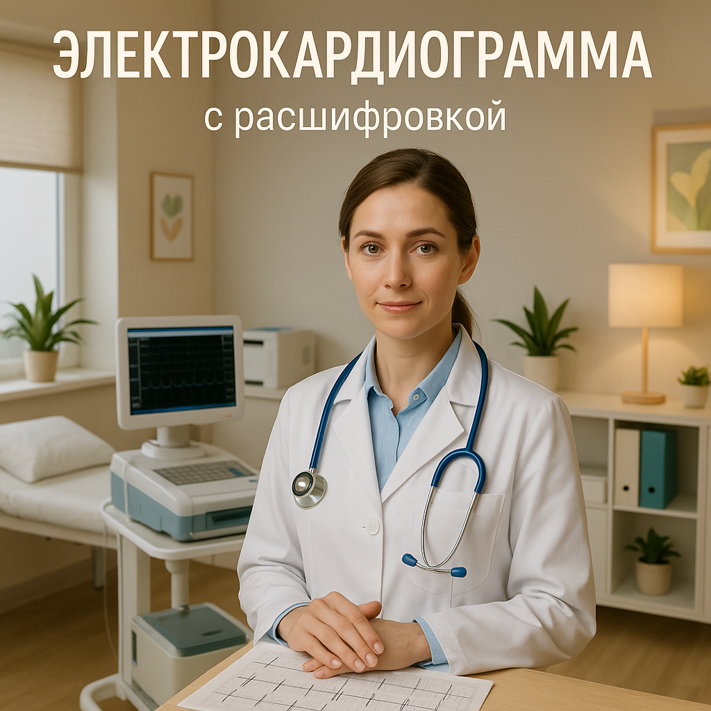 Электрокардиограмма (ЭКГ) с расшифровкой